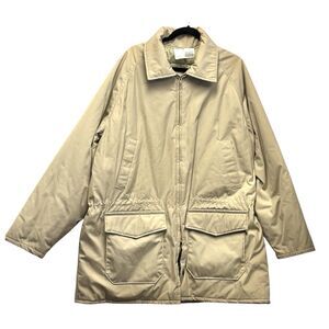 Vintage Walls Blizzard Pruf Coat Beige Thinsulate Full Zip Jacket Western